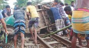 Driver, helper killed as train hits truck in Tangail 