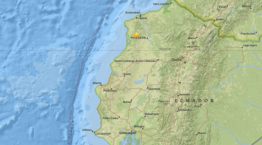 6.7 earthquake strikes western Ecuador - USGS