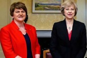 Britain's May still in talks with DUP on power deal