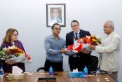 US Embassy Official visits East West Media Group Ltd Premises