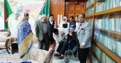 Ershad goes parliament in wheelchair, takes oath