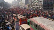 RMG workers block Dhaka-Mymensingh highway in Uttara
