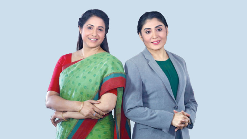 Farzana Chumki and Bonna Mirza in two different TVCs of IFIC Bank