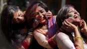 Holi being celebrated with festivity
