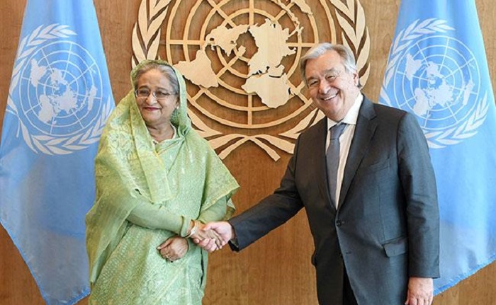 UN chief lauds Sheikh Hasina's leadership