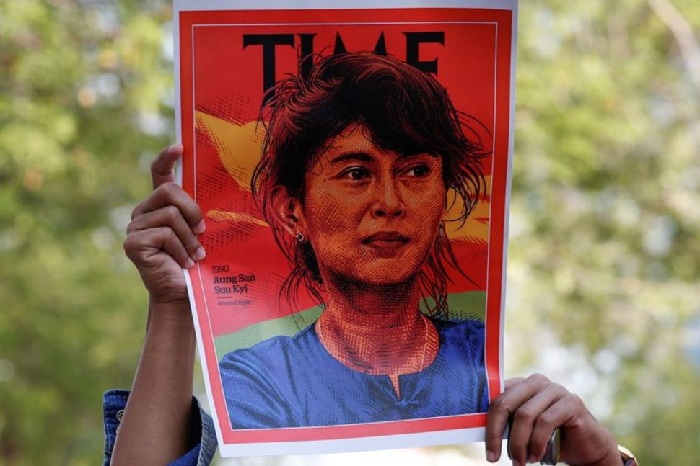 Myanmar police file charges against Aung San Suu Kyi