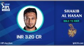 IPL: Kolkata Knight Riders buys Shakib for INR 3.2cr
