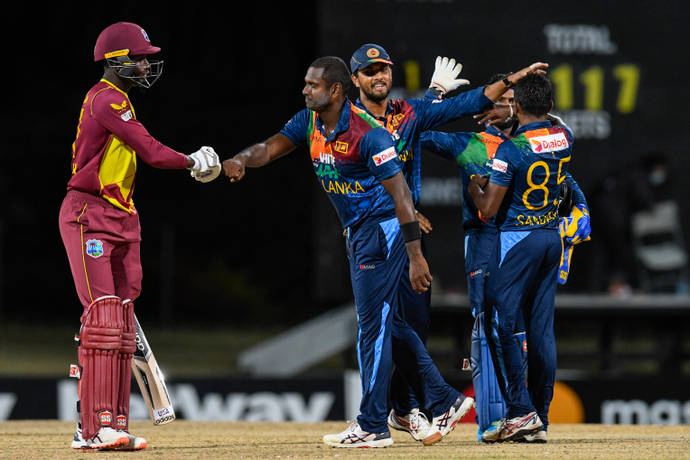 Spinners lead Sri Lanka to series-levelling win over Windies
