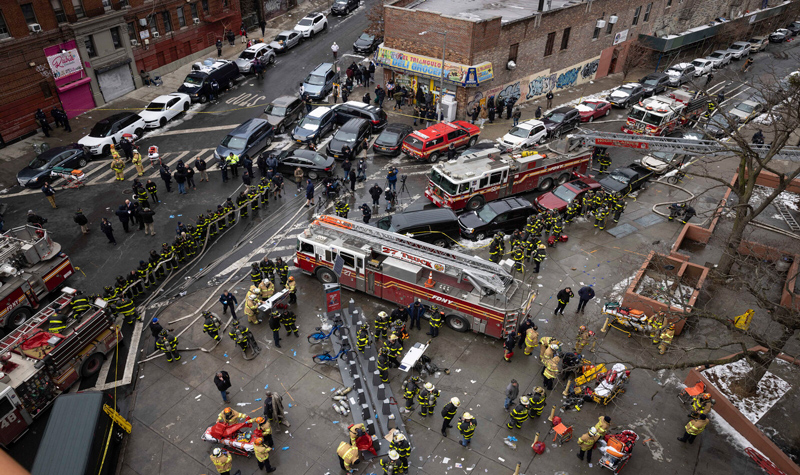 19 people including nine children killed in terrible fire in New York
